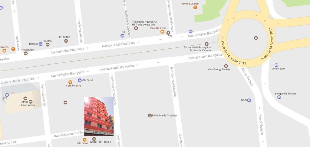 Hotel Tej Tunis Exteriér fotografie